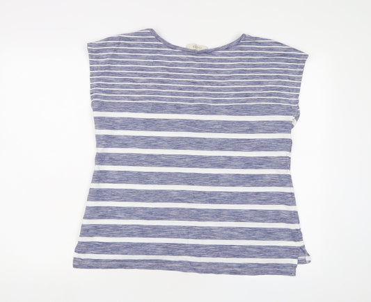 Womens UK Size L Oasis Blue Basic T-Shirt