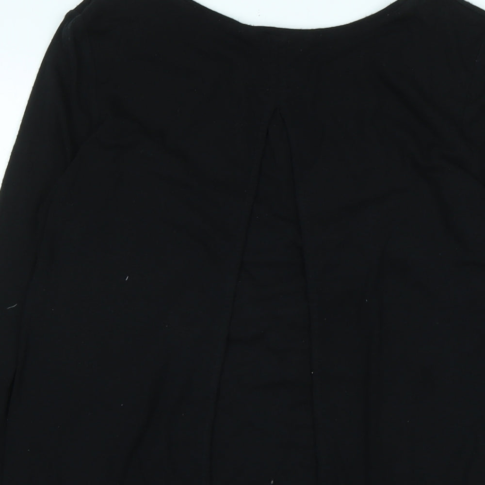 Womens UK Size 10 Phase Eight Black Tunic T-Shirt