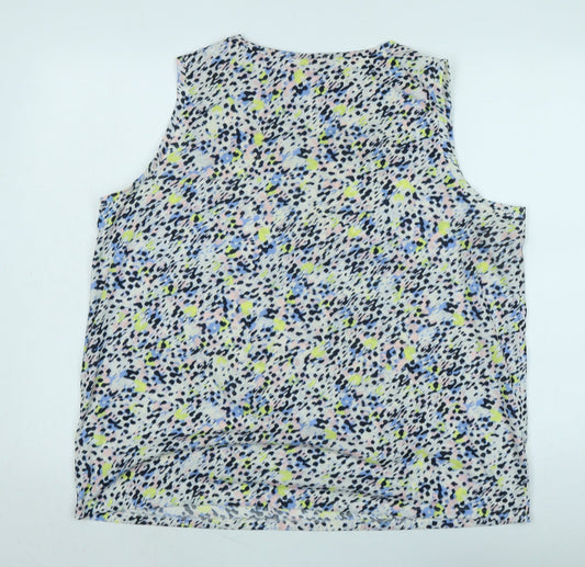 Womens UK Size 18 Marks and Spencer Multicoloured Basic T-Shirt