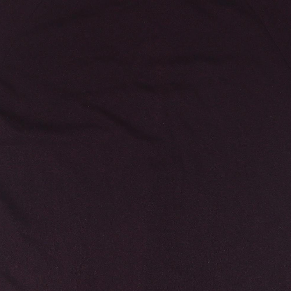 ACW85 Mens Purple Cotton Polo Size M Collared Pullover