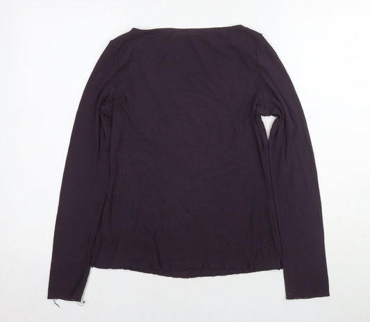 Womens UK Size 10 Marks and Spencer Purple Basic Blouse