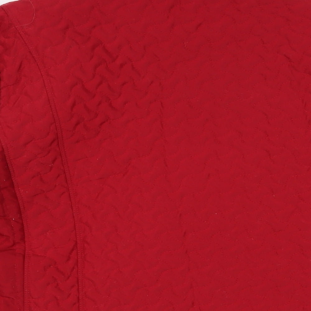 Womens UK Size 10 TIGI Red Quilted Coat