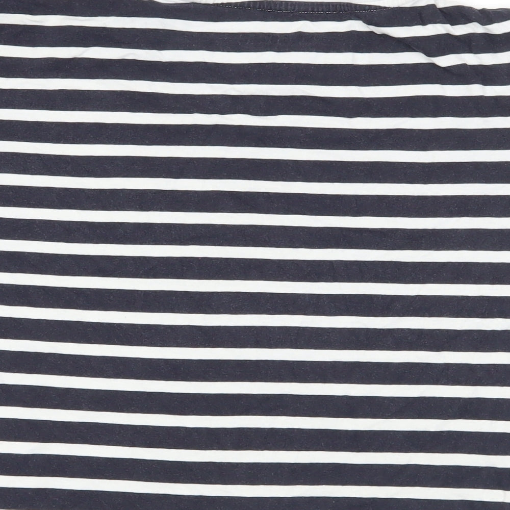 Womens UK Size S Pull&Bear Blue Basic T-Shirt