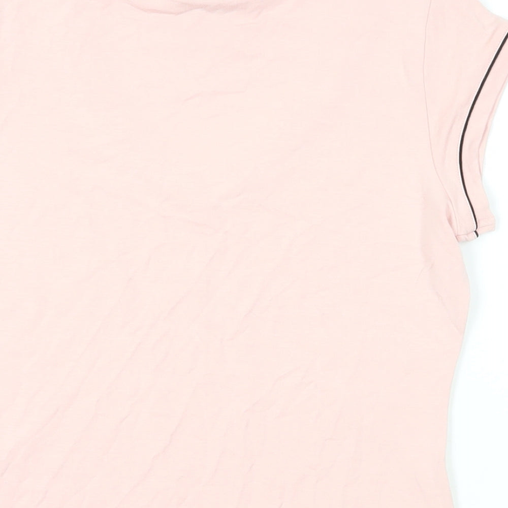 Womens UK Size 12 Marks and Spencer Pink Basic T-Shirt