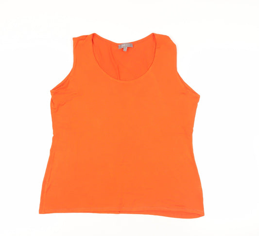 Womens UK Size 16 First Avenue Orange Basic Tank