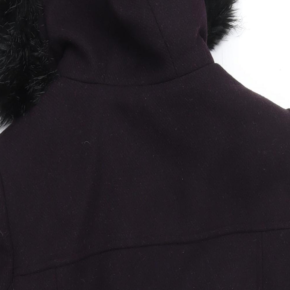 Womens UK Size 14 M&S Purple Overcoat