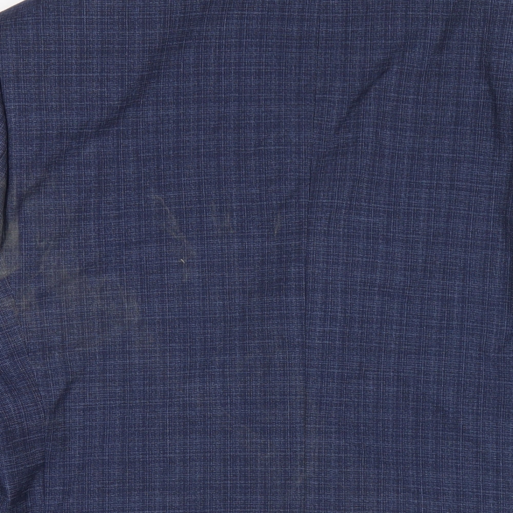 Mens UK Size 42 Marks and Spencer Regular Blue Suit Jacket