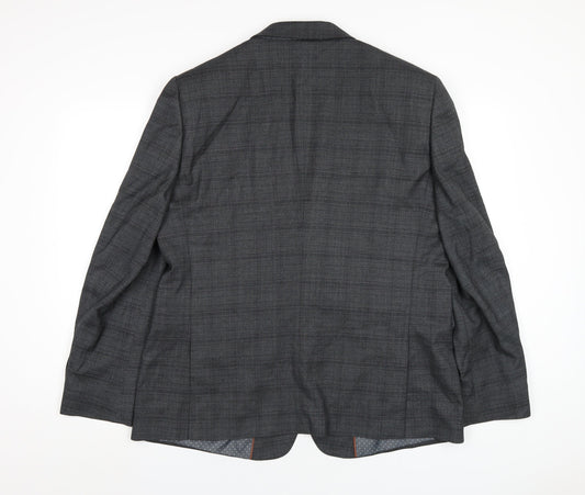 Mens UK Size 46 Burton Regular Grey Suit Jacket