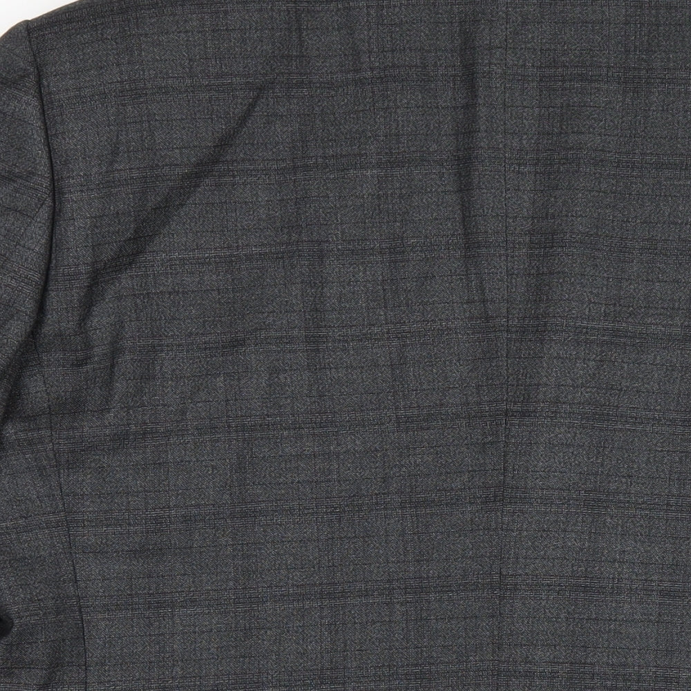 Mens UK Size 46 Burton Regular Grey Suit Jacket