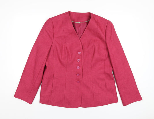 Womens UK Size 14 EWM Pink Jacket