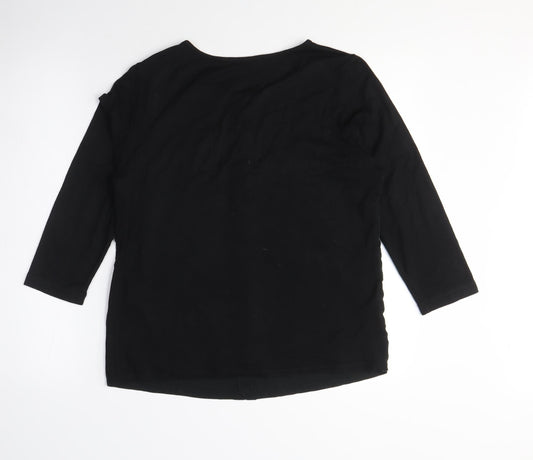 Womens UK Size 10 Rabe Black Basic Blouse