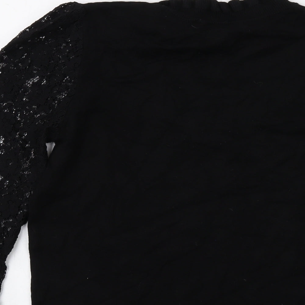Womens UK Size S Oasis Black Pullover Jumper