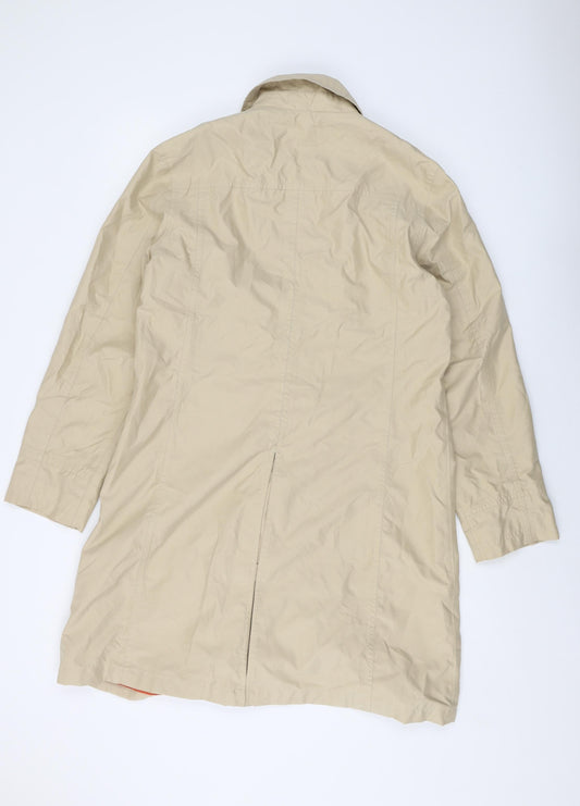 Womens UK Size 10 Lands' End Beige Overcoat
