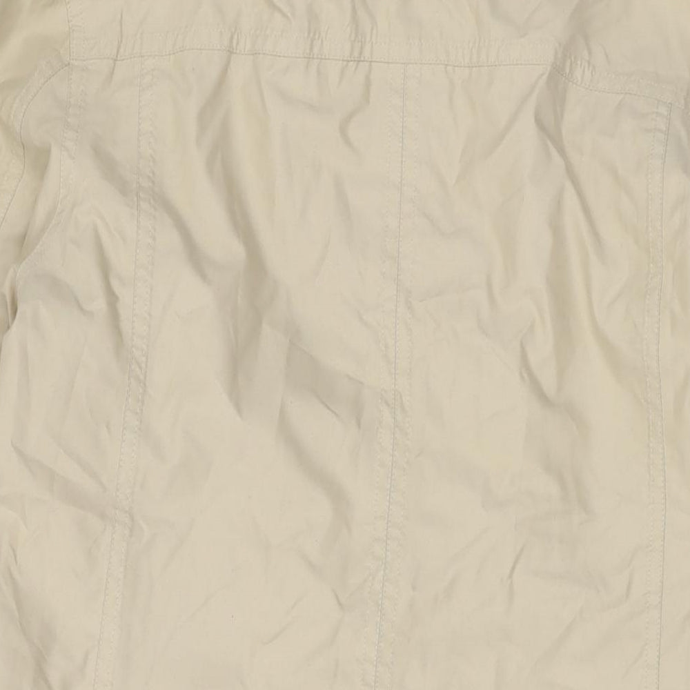 Womens UK Size 10 Lands' End Beige Overcoat