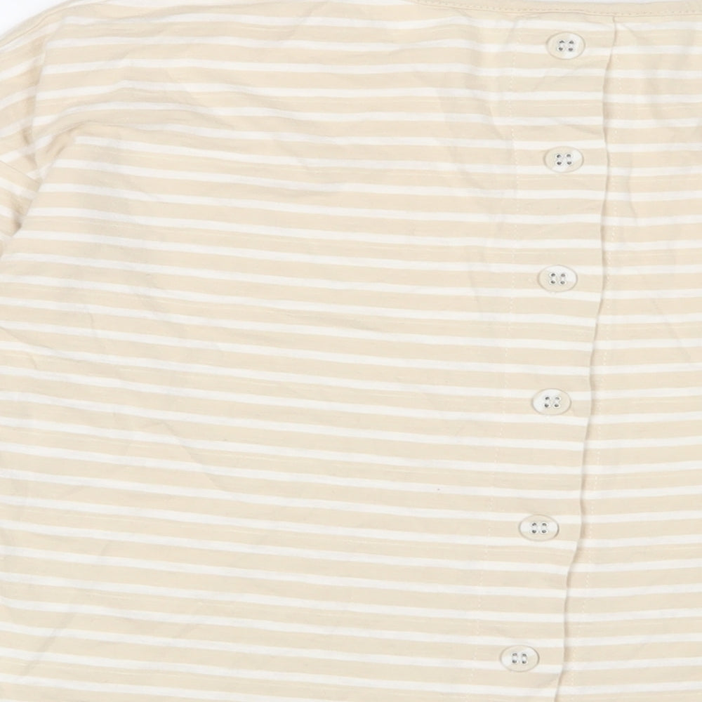 Womens UK Size M Braintree Beige Basic T-Shirt