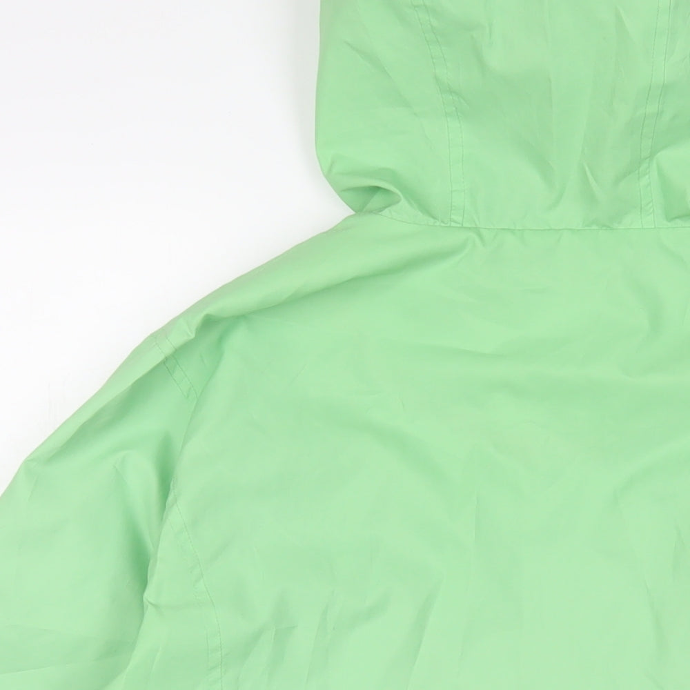 Brand and care label for Maine New England women’s green jacket, size UK 16, zip - logo, embroidered
