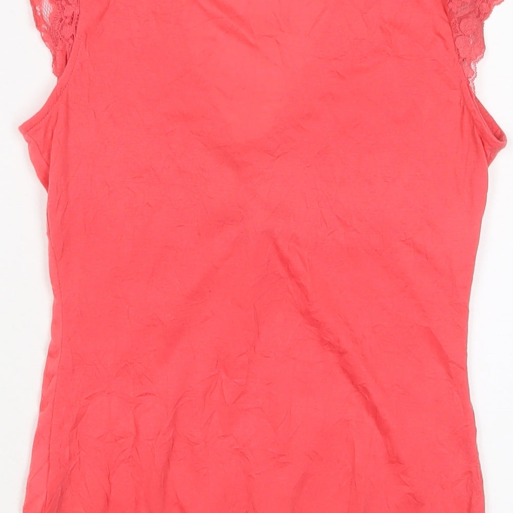 Womens UK Size 10 Monsoon Pink Basic T-Shirt