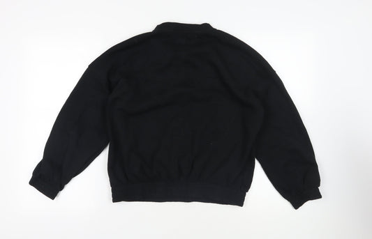 Womens UK Size M NEXT Black Pullover Sweatshirt