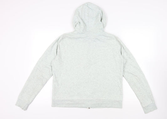 Womens UK Size L Divided by H&M Green Full Zip Hoodie