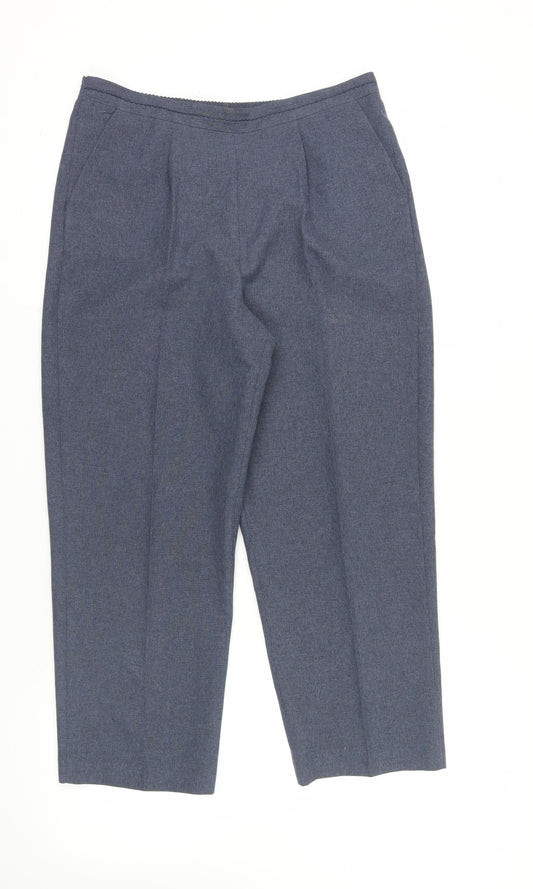 Womens UK Size 12 Bonmarché Regular Fit Blue Trousers