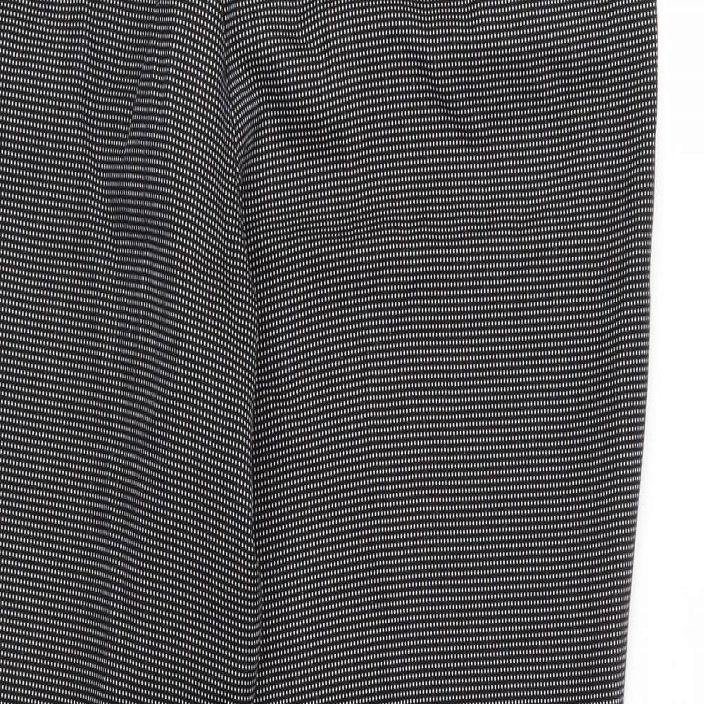 Womens UK Size 12 Marks and Spencer Regular Fit Chino Black Trousers