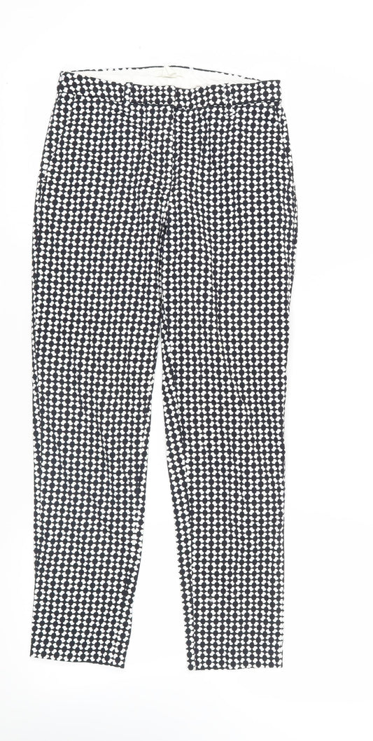 Womens UK Size 8 H&M Regular Fit Chino Black Trousers