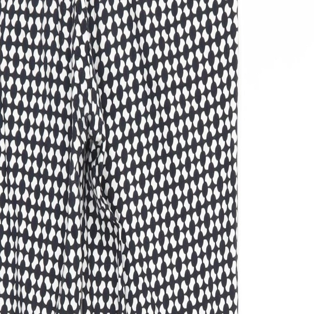 Womens UK Size 8 H&M Regular Fit Chino Black Trousers