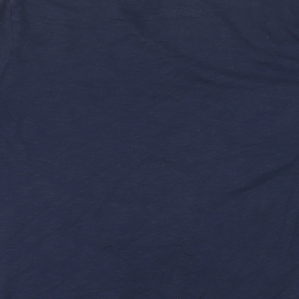 Womens UK Size L Canda Blue Basic T-Shirt