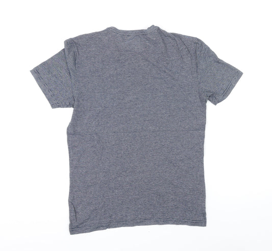 Womens UK Size XS Marks and Spencer Blue Basic T-Shirt