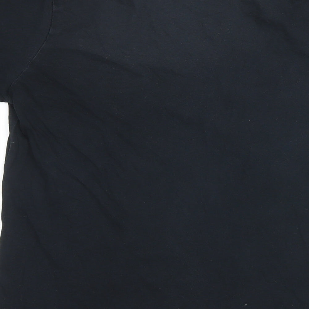 Womens UK Size 10 Dorothy Perkins Black Basic T-Shirt