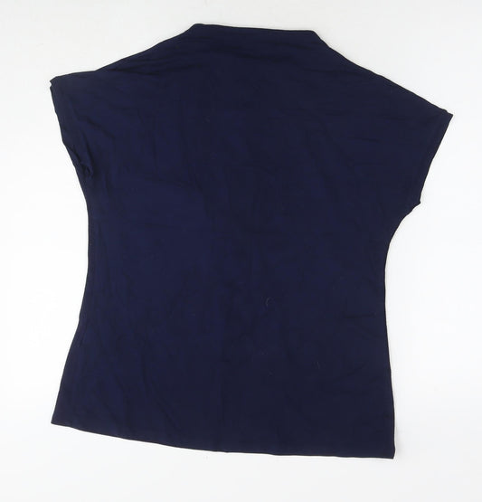 Womens UK Size M Fransa Blue Basic T-Shirt