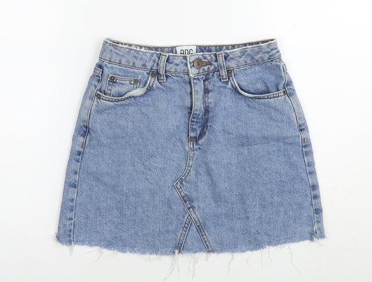 Womens UK Size XS BDG Mini Denim Skirt