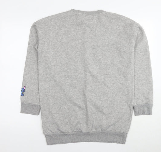 Womens UK Size 12 Disney Grey Pullover Sweatshirt