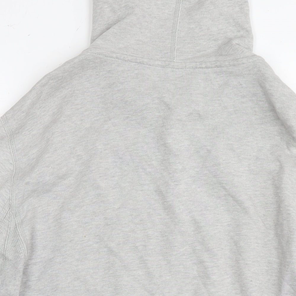Womens UK Size M DKNY Pure Grey Full Zip Hoodie