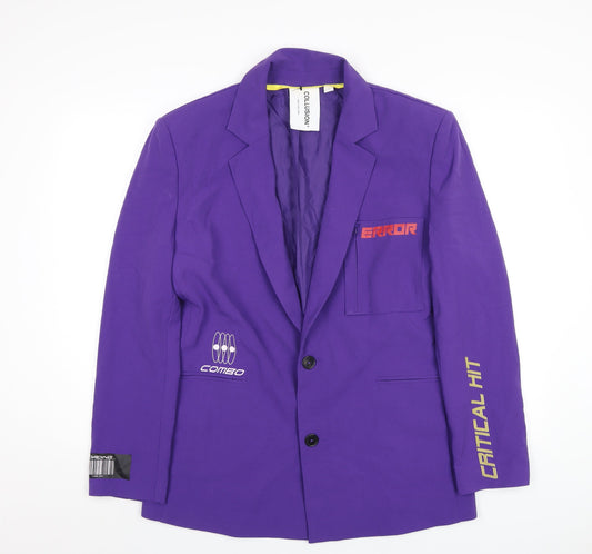 Womens UK Size S COLLUSION Purple Jacket