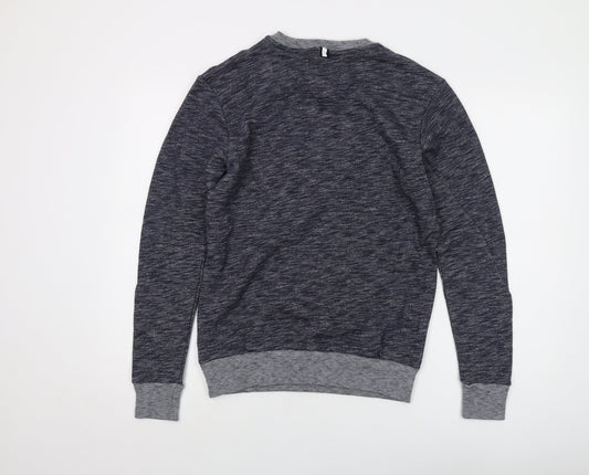 Mens UK Size S Intense Blue Pullover Sweatshirt
