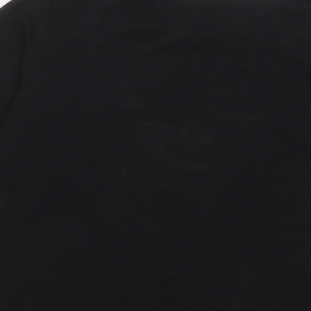Womens UK Size M Monki Black Basic T-Shirt