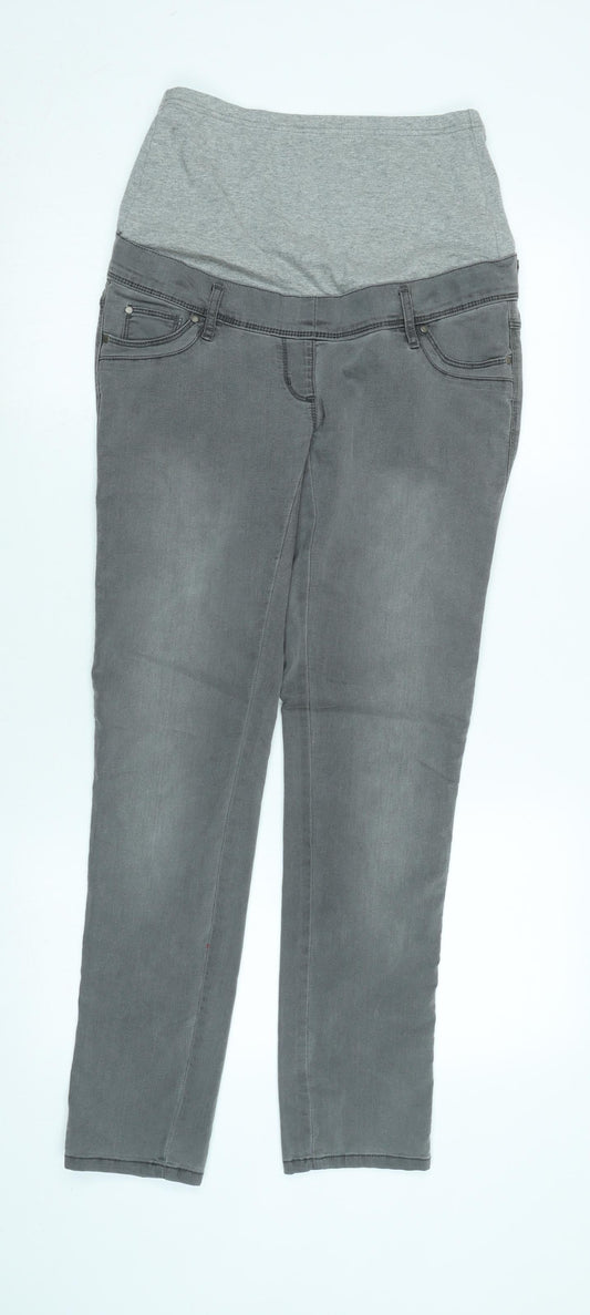 Additional front view of C&A women’s grey cotton blend jegging jeans, size UK 32, in, 29-inch leg regular
