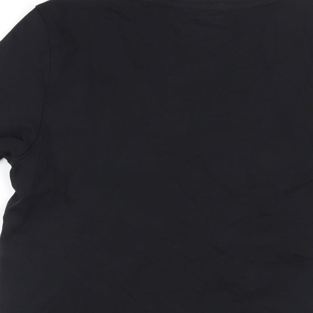 Womens UK Size 6 Marks and Spencer Black Basic T-Shirt