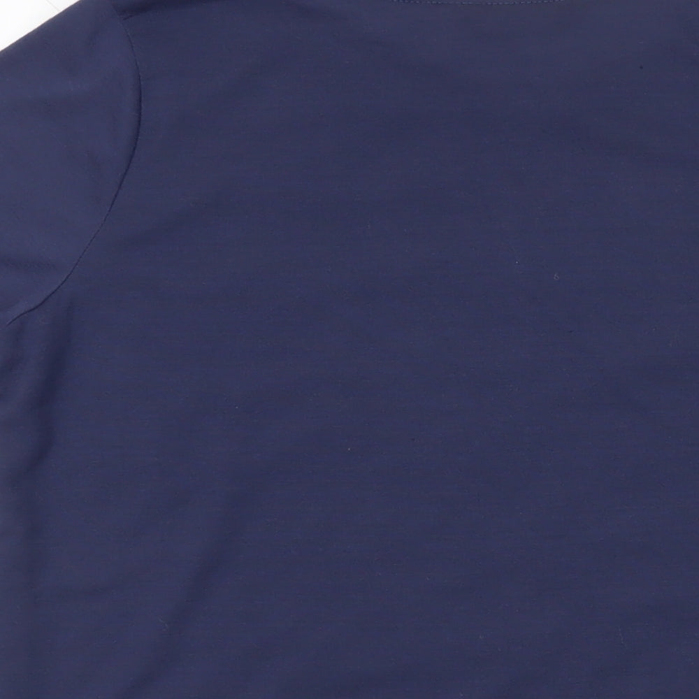 Womens UK Size 12 Dorothy Perkins Blue Basic T-Shirt