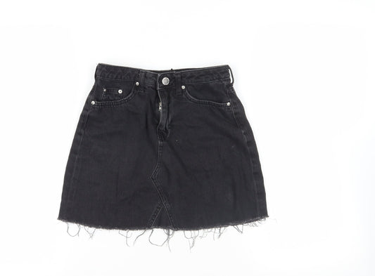 Womens UK Size 6 H&M Mini Denim Skirt