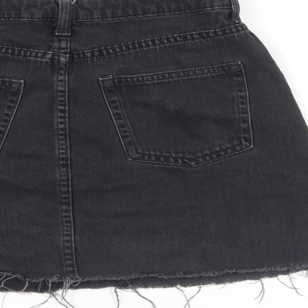 Womens UK Size 6 H&M Mini Denim Skirt