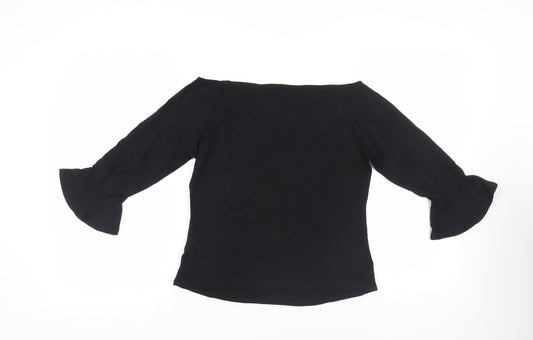 Womens UK Size 14 Marks and Spencer Black Basic Blouse