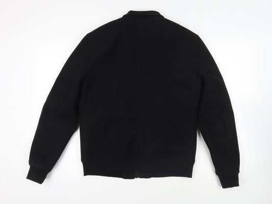 Mens UK Size S Marks and Spencer Black Bomber Jacket