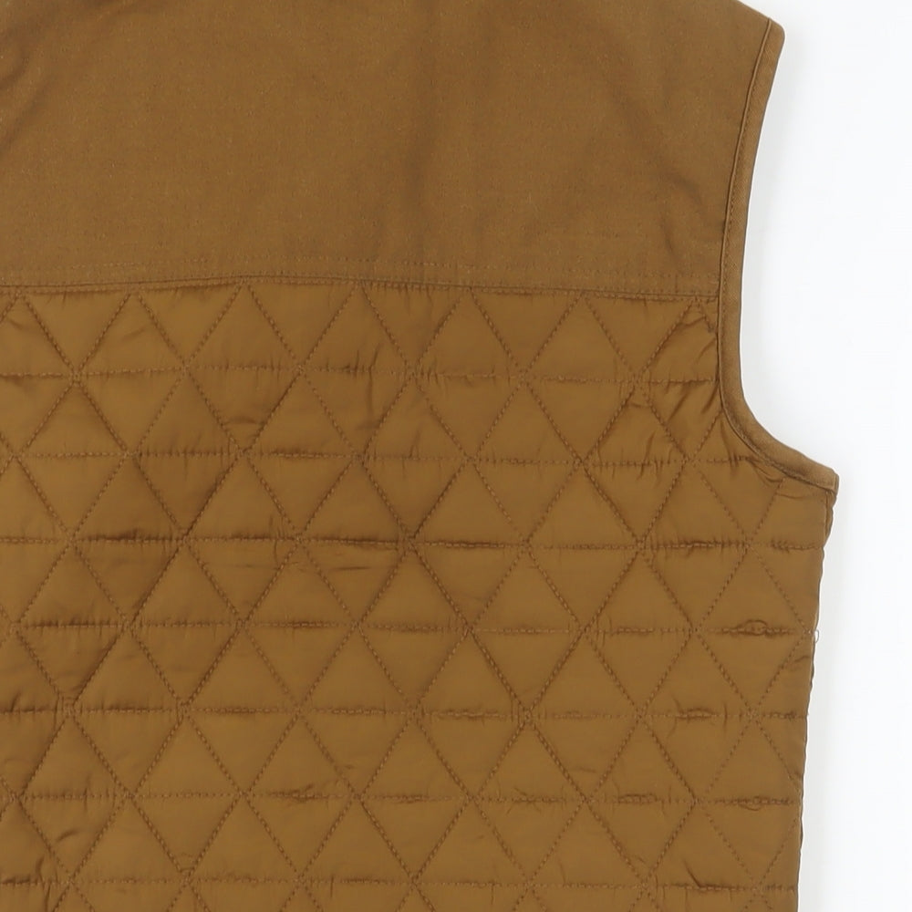 Mens UK Size XS River Island Brown Gilet