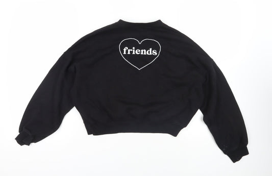 Womens UK Size S Divided by H&M Black Pullover Sweatshirt