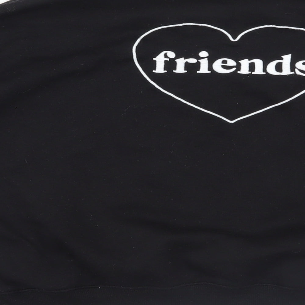 Womens UK Size S Divided by H&M Black Pullover Sweatshirt