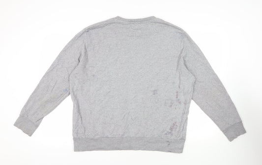 Mens UK Size 2XL Levi's Grey Pullover Sweatshirt