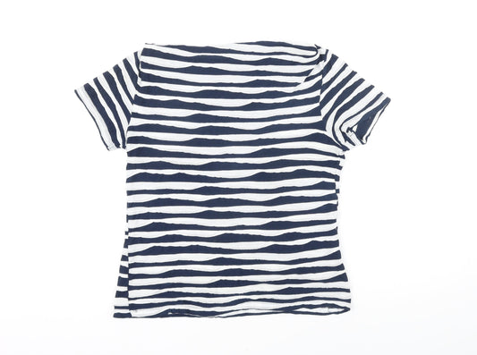 Womens UK Size 12 John Lewis Blue Tunic T-Shirt