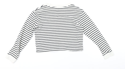 Womens UK Size S Zara Black Basic T-Shirt